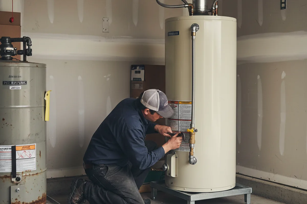 Water heater and shutoff valve replacement in Ragsdale